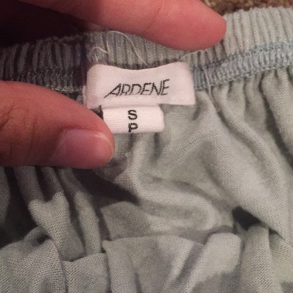 flushed-out mint green, off the shoulder crop top - Picture 3 of 3